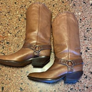 Leather Harness Boots